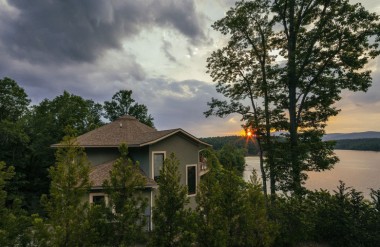 round deltec homes on lake james