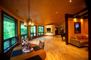 Interior of green sustainable home