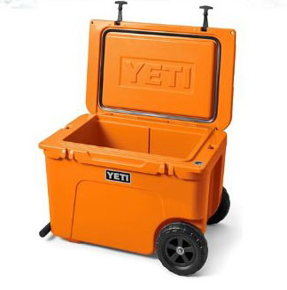 Orange Yeti Cooler
