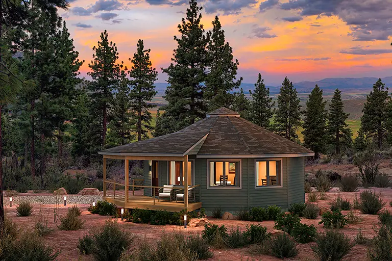 Hideaway panelized home with floorplan 32-A