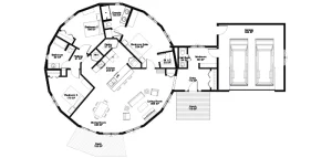 Escape Floor Plan 47-AG with attached garage and connector